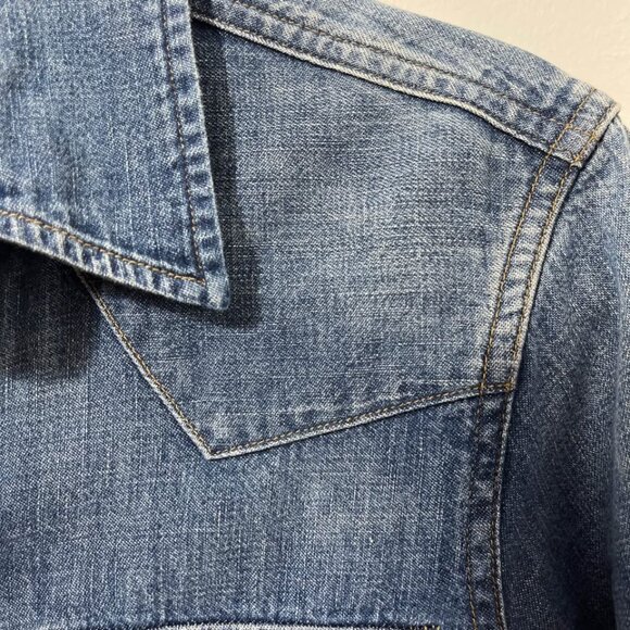 Polo Ralph Lauren Western Denim Knee Length Shirt Dress [size M] - Picture 5 of 12